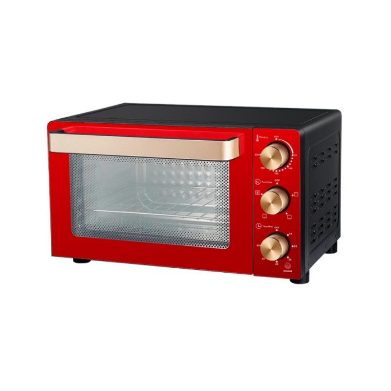 Double glass door electric oven